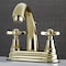 Kingston Brass KS7612BEX 4" Centerset Bathroom Faucet, Polished Brass KS7612BEX - alternate 2